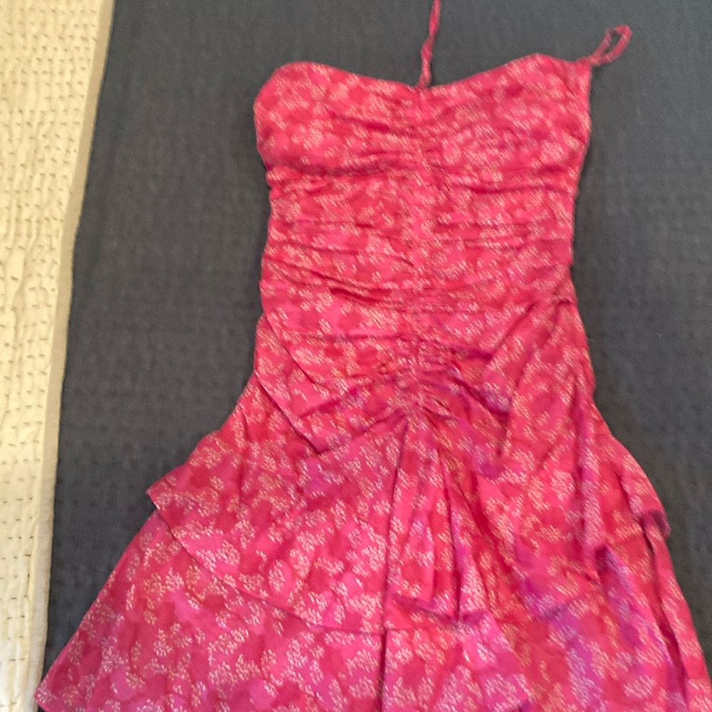 Isabel Marant Pink Floral Mini Dress